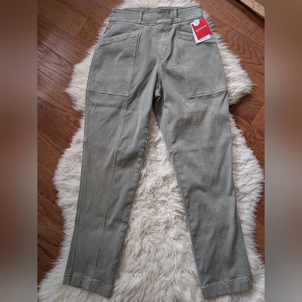 Spanx Stretch Twill Straight Leg Pant xs petite NWT - Picture 7 of 15